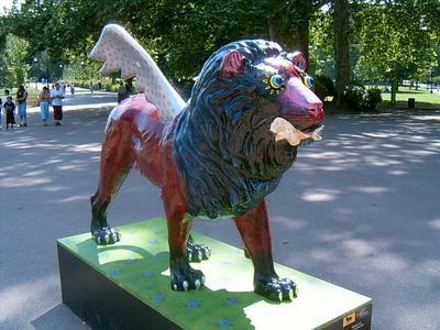 Lion du Parc de la Tête d’Or (Lyon, 25 Juillet 2004)