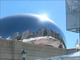 Reflet de downtown Chicago dans le Cloud Gate (Chicago, 9 Octobre 2004)